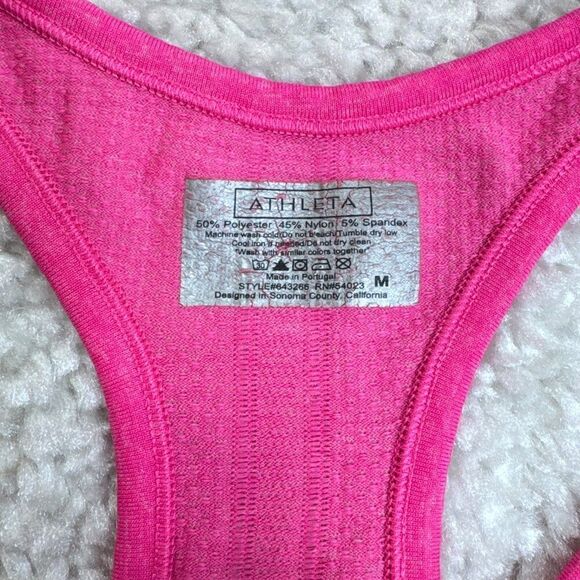 Athleta Fastest Track Seamless Short Sleeve Tee Light Hot Pink - Picture 4 of 8